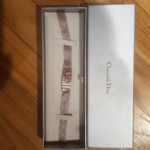 Christian Dior purple metallic choker